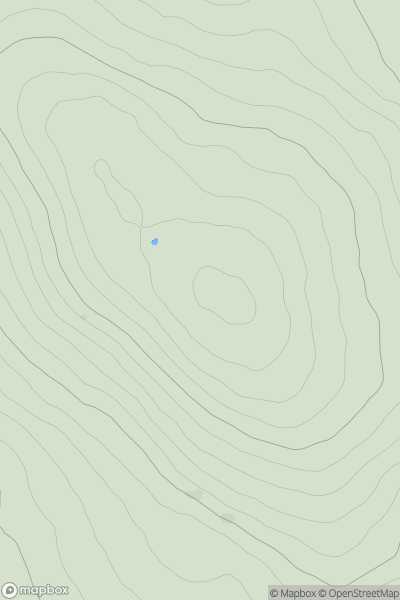 Thumbnail image for Carrigeen Hill [Wicklow Hills S] showing contour plot for surrounding peak